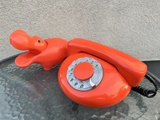 Vintage Soviético Meados do Século Laranja TESLA Telefone Decoração Soviética Meados do Século, usado comprar usado  Enviando para Brazil