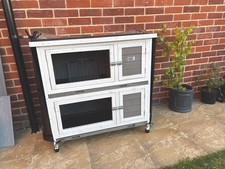 Grey wooden bunny for sale  MANNINGTREE