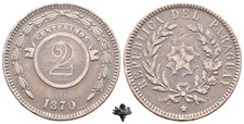 Paraguay centesimi 1870 usato  Cremona