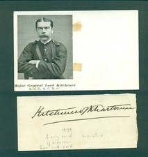 Kitchenerofkhartoum autograph  for sale  SOUTHEND-ON-SEA