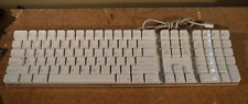 Teclado genuino Apple Mac A1048 blanco con cable tamaño completo inglés con concentrador de 2 puertos USB segunda mano  Embacar hacia Argentina