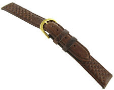 Pulseira de relógio Timex de couro genuíno marrom 18 mm alça longa comprar usado  Enviando para Brazil