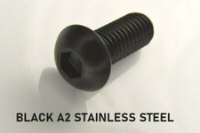 Parafusos de cabeça de botão de soquete Allen parafusos de soquete AÇO INOXIDÁVEL PRETO M4 M5 M6 M8 comprar usado  Enviando para Brazil