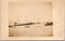 Cartão postal foto real lindo barco possivelmente em/perto de Detroit, Michigan comprar usado  Enviando para Brazil