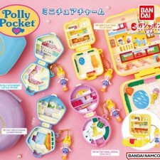 Polly Pocket Miniaturowy charm kapsułka zabawka gacha gashapon kompletny zestaw 4 typów na sprzedaż  Wysyłka do Poland