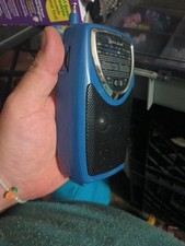 Rádio esportivo Lenoxx Sound AM/FM PR-37 azul bateria portátil funciona comprar usado  Enviando para Brazil