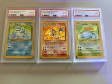Lotto Pokémon 1999 SPAGNOLI – Charizard Blastoise Venusaur – PSA 8/9 HOLO Trio comprar usado  Enviando para Brazil