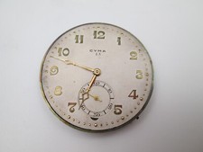 Máquina y esfera reloj Cyma. Cuerda manual. Calibre 777. Segundero. 1930 comprar usado  Enviando para Brazil