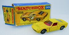 Matchbox #33 Superfast Diecast Lamborghini Miura Amarillo 1970 Caja Solapa Suelta Raro segunda mano  Embacar hacia Argentina