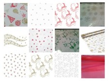 Christmas cellophane patterned for sale  HELENSBURGH