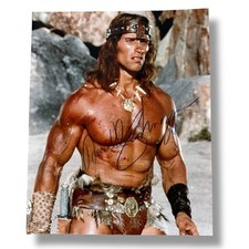 Foto de Arnold Schwarzenegger assinada cor 8 x 10 Conan, o Bárbaro certificado de autenticidade vintage, usado comprar usado  Enviando para Brazil