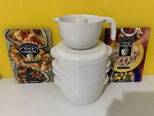 Panela de microondas Tupperware mais 2 x livros de receitas e acessórios 🍲 comprar usado  Enviando para Brazil