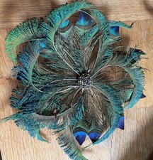 peacock feather fascinator for sale peacock feather fascinator for sale HAYWARDS HEATH
