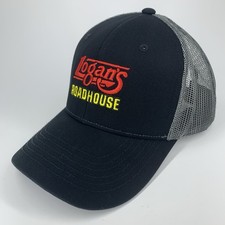 Logan's Roadhouse Hat Black Gray Mesh Adjustable Food Employee Team Member Cap comprar usado Logan's Roadhouse Hat Black Gray Mesh Adjustable Food Employee Team Member Cap comprar usado  Enviando para Brazil