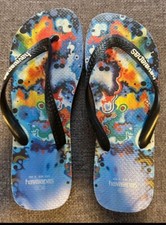 NOVO chinelo havaianas masculino tamanho 9 edição limitada grafiteiro brasileiro comprar usado  Enviando para Brazil