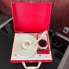 Vintage Sears Kids toca-discos mesa giratória 45 33 colecionável vermelha comprar usado  Enviando para Brazil
