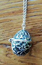 Silver toned enamel for sale  CRANBROOK
