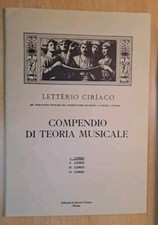Compendio teoria musicale usato  Stefanaconi