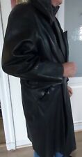 Long manteau cuir d'occasion  Bon-Encontre