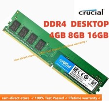 Memória RAM Crucial DDR4 4GB 8GB 16GB 2400Mhz 2666 3200 PC4 288pins desktop comprar usado  Enviando para Brazil