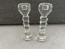 Glass candle holders for sale  SUNBURY-ON-THAMES