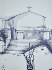 Guerrino bardeggia cm.50x35 usato  Italia