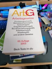 Arbg arbeitsgesetze auflage gebraucht kaufen  Suhlendorf
