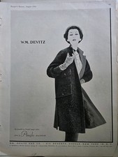 1955 Dovima W.M. Feminino Casaco de tecido Devitz anglo anúncio de moda vintage, usado comprar usado  Enviando para Brazil