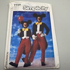 🌸 SIMPLICITY #7729 - WALT DISNEY Mickey Mouse PADRÃO DE FANTASIA Adulto Grande comprar usado  Enviando para Brazil