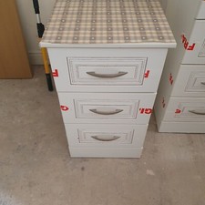 White bedside cabinets for sale  WORCESTER