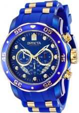 Invicta Pro Diver cronógrafo quartzo mostrador azul relógio masculino 40934 comprar usado  Enviando para Brazil