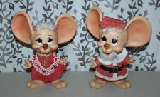 Antigo 1960 PAPAI NOEL & MRS. CLAUS Ratos de Natal TOPO GIGIO Huron Products comprar usado  Enviando para Brazil