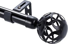 Black curtain poles for sale  NORWICH