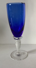 Blue sherry glass for sale  HAWICK