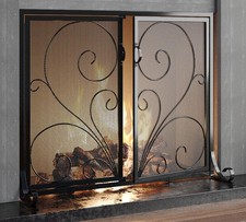 Flat fireplace screen for sale Flat fireplace screen for sale  Burley