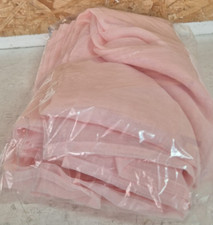 Pink voile curtains for sale  PETERSFIELD