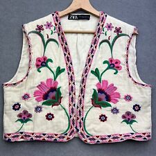 Zara waistcoat floral for sale  FERNDALE