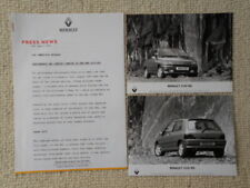 Comunicado de imprensa e 2 fotos RENAULT CLIO RSI orig 1993 Reino Unido Mkt comprar usado  Enviando para Brazil