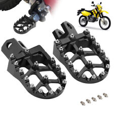 Pedais de apoio para os pés CNC largos para Suzuki DRZ400S DRZ400SM 2000-2024 preto comprar usado  Enviando para Brazil