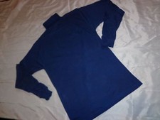 Camisa gola alta gola alta e punhos de malha 100% algodão azul marinho tamanho XL Wear Guard G/S comprar usado  Enviando para Brazil