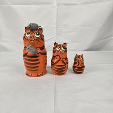 Boneca russa de ninho de gatos 3 peças vintage comprar usado  Enviando para Brazil