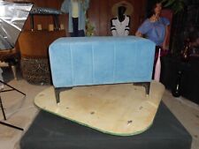 Blue velvet ottoman for sale  Kansas City
