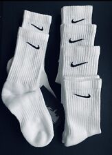 Meias de algodão acolchoadas Nike Everyday White Crew pequenas crianças juniores mulheres crianças comprar usado  Enviando para Brazil