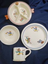 Antigo conjunto de prato de aquecimento de porcelana de água quente, 4 peças com alças de baquelite comprar usado  Enviando para Brazil