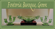 Fostoria baroque green for sale  Lake Oswego