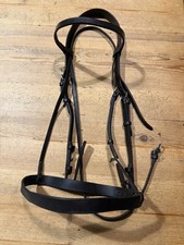 Black leather plain for sale  UK