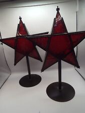 Embossed red glass for sale  Osceola