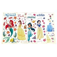 Usado, Folhas adesivas grandes Disney Princesa Sandylion Ariel Jasmim Bela Branca de Neve comprar usado  Enviando para Brazil