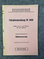 Fahrplananordnung 3000 1975 gebraucht kaufen  Regensburg