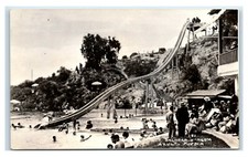 Usado, Cartão postal Balneario Água Azul, Pubela, México nadadores slide RPPC O186 comprar usado  Enviando para Brazil